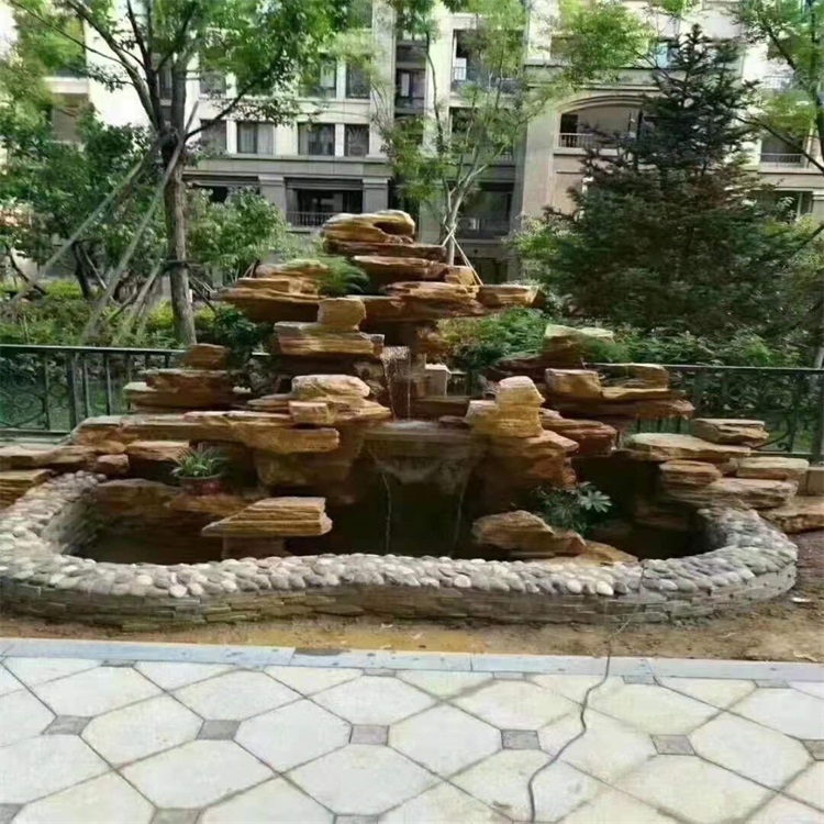 义乌庭院假山鱼池设计方案